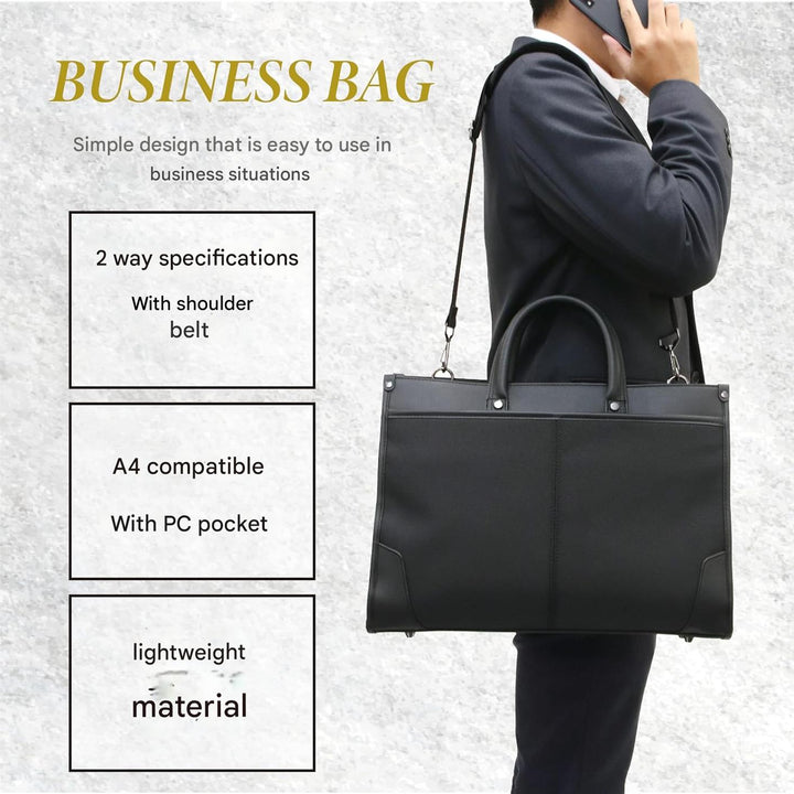 Professional unisex business briefcase for work or travel, featuring organized storage & durable design.