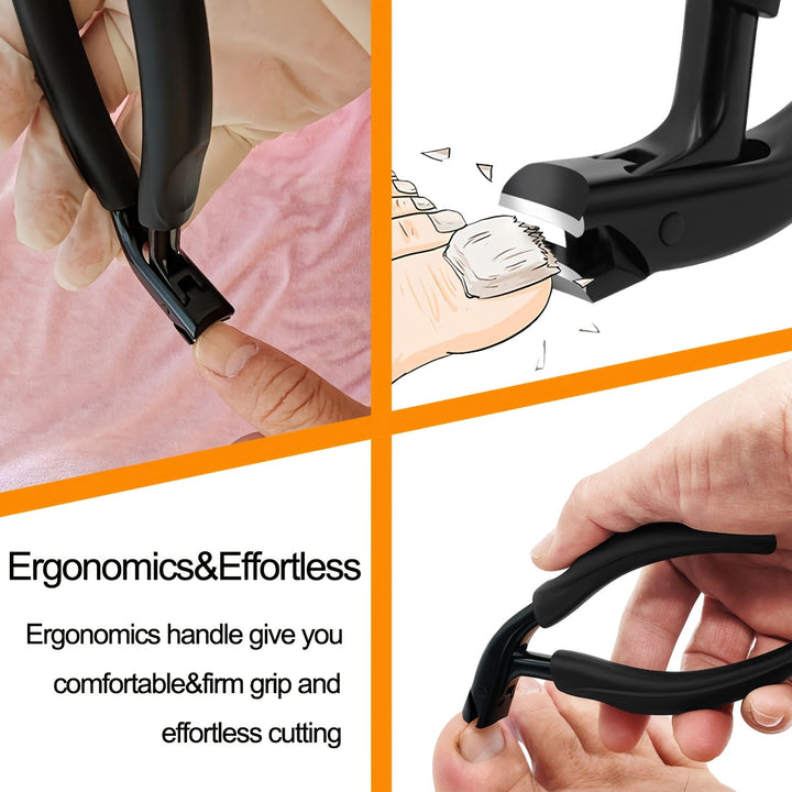 Strong professional toenail clipper for seniors. Expertly tackles thick & ingrown nails with ease.