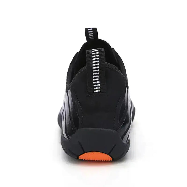 Sole detail of flexible unisex barefoot shoes, designed for grip and natural ground feel.