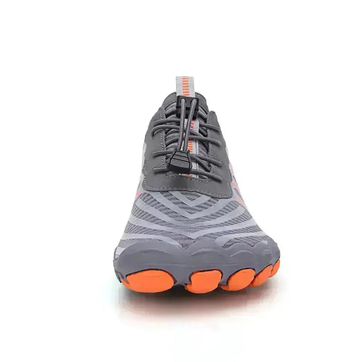 Breathable quick-lace barefoot shoes. Unisex, lightweight, and flexible for active daily use.