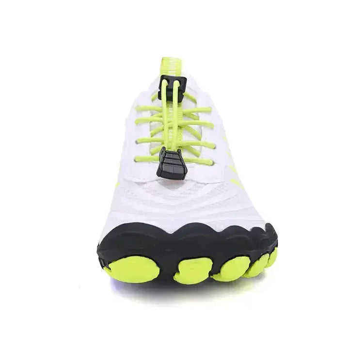 Lightweight barefoot shoes for men and women. Quick-lace system ensures a secure, comfortable fit.