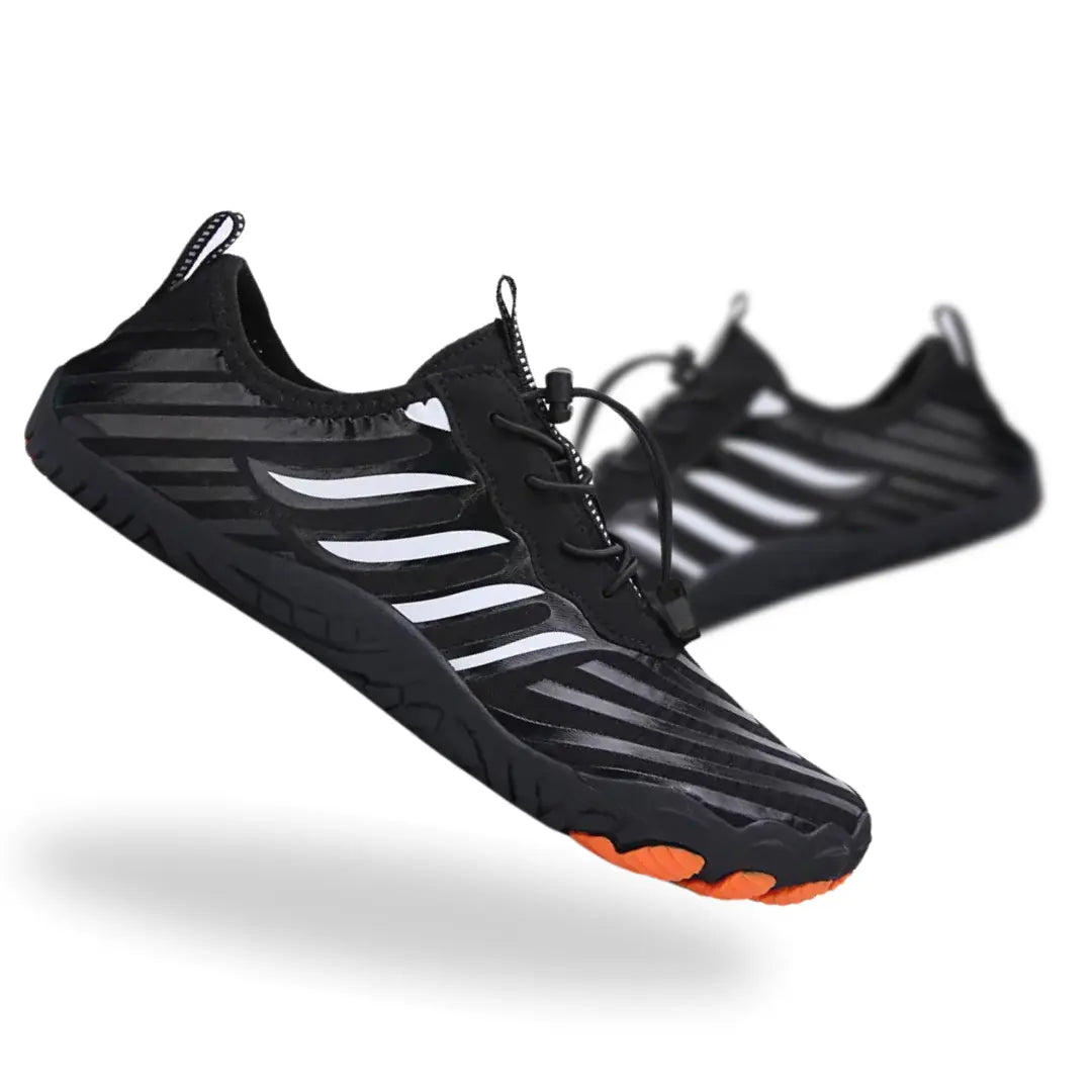 Toggle-lace barefoot shoes, offering a natural feel. Lightweight, wide toe box, perfect for walking.