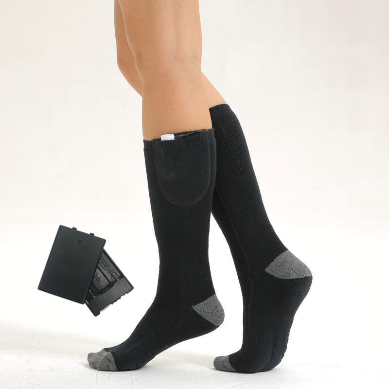 Essential winter gear: unisex rechargeable heated socks for all cold weather adventures.