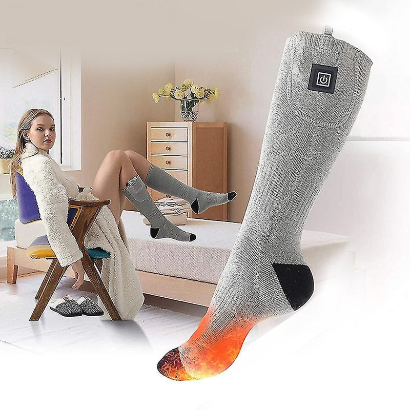 Soft, comfortable unisex heated socks ensuring warm feet in freezing conditions & extreme cold.