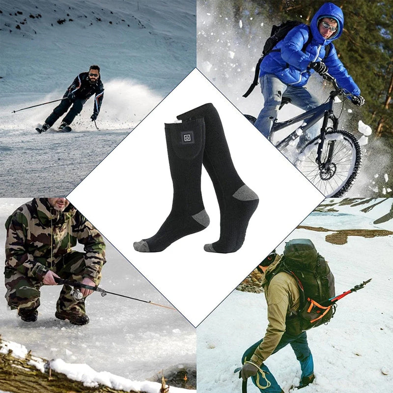 Say goodbye to cold feet with these comfortable rechargeable thermal winter socks.