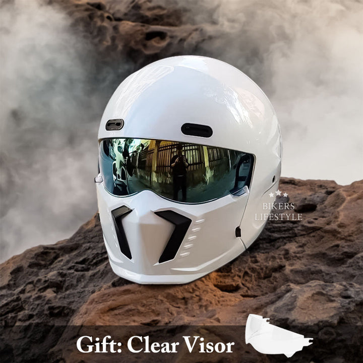 Stylish retro open-face bike helmet, DOT & ECE certified for safety. Classic unisex design.