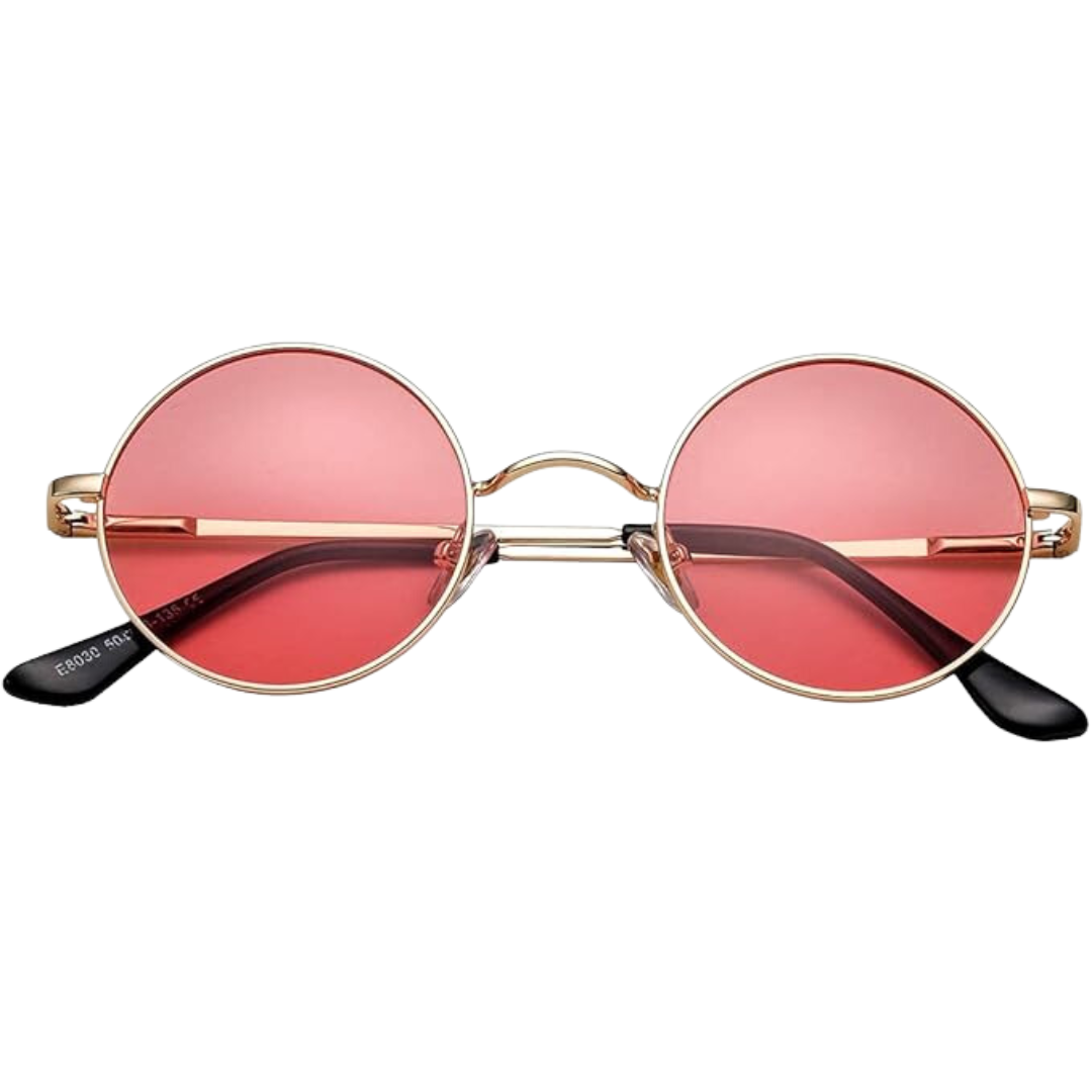 Summer essential round polarized sunglasses. Unisex eyewear, lightweight for comfort & UV protection.