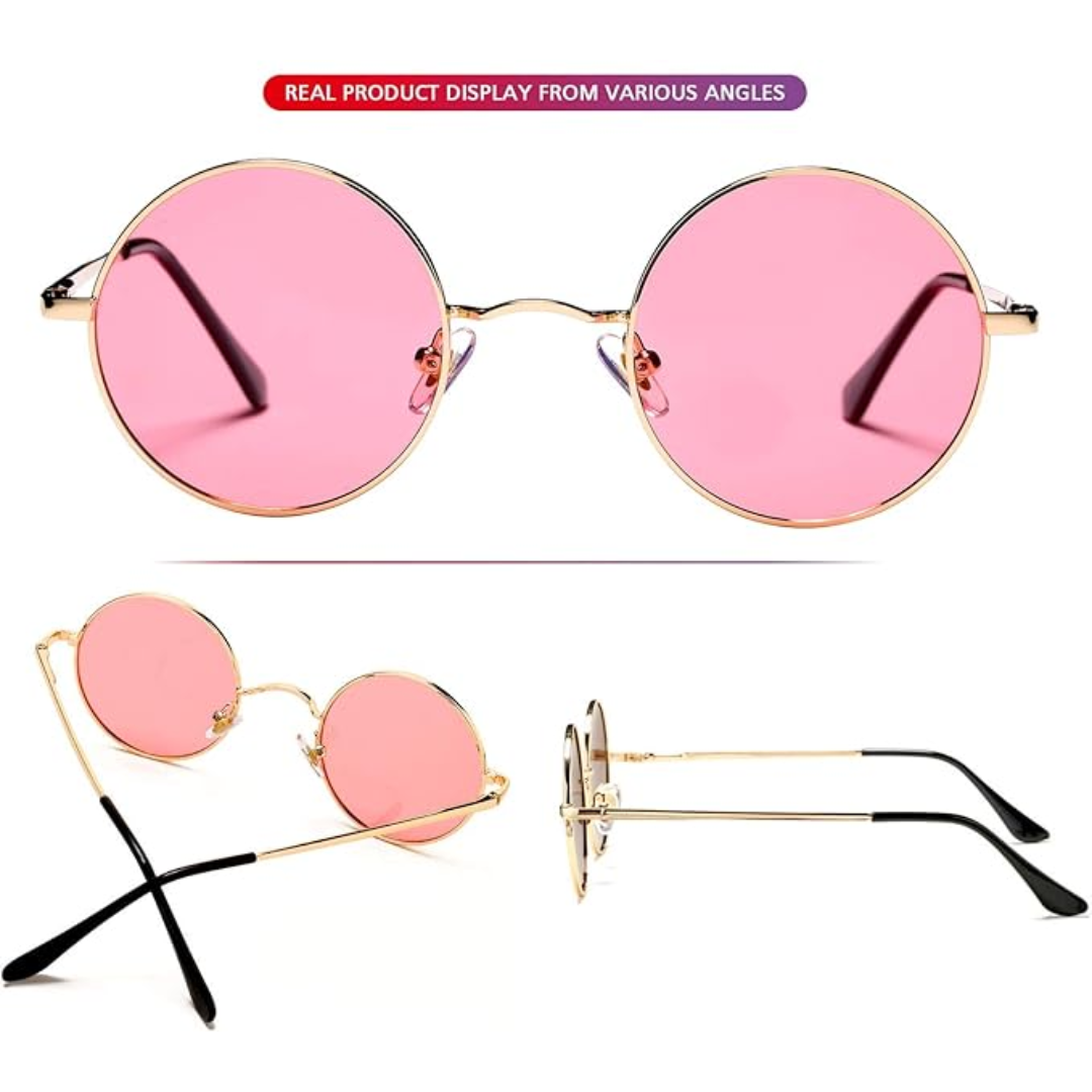 Fashionable round polarized sunglasses. Unisex, lightweight & comfortable for stylish eye protection.