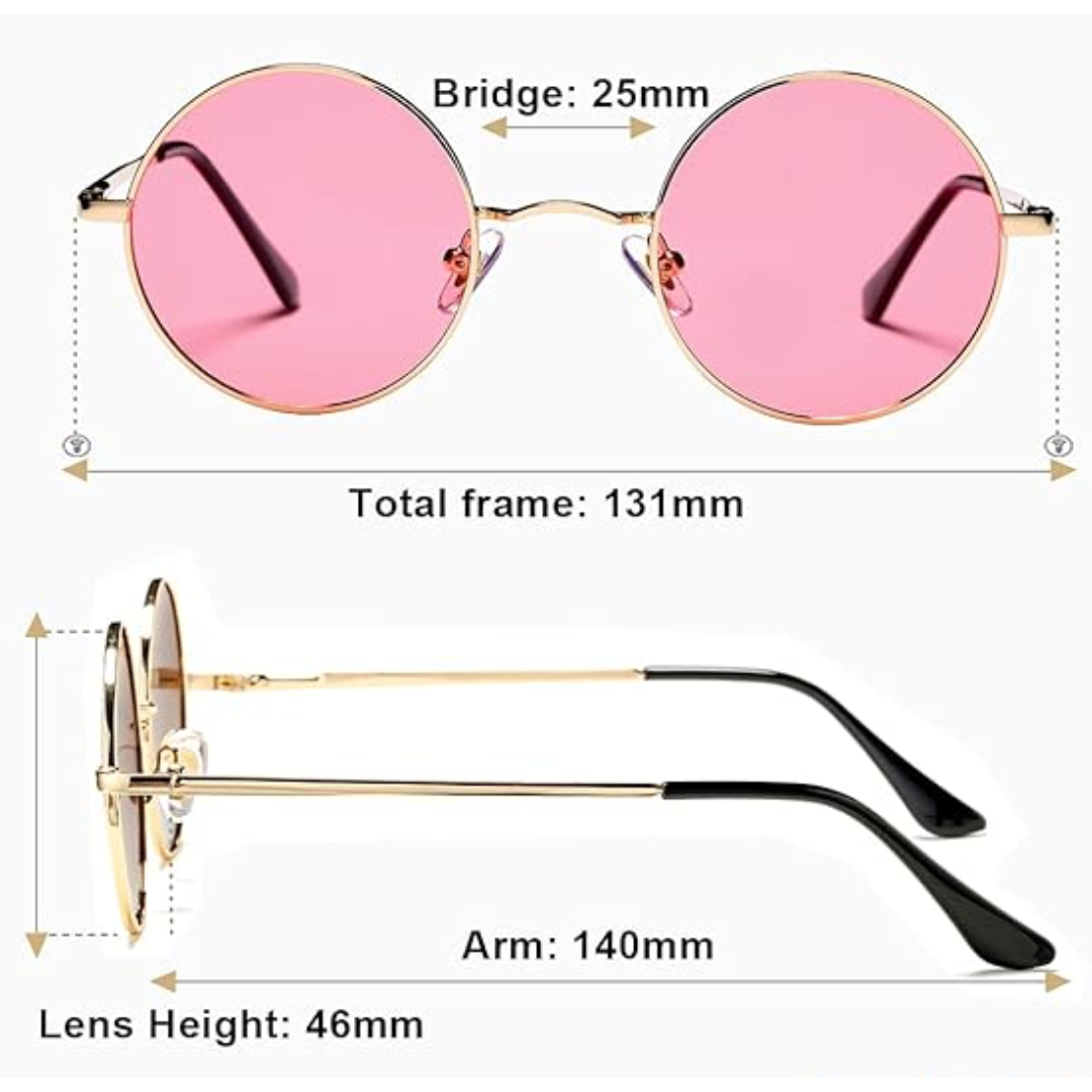 UV protecting round polarized sunglasses. Unisex design, a stylish summer essential for outdoor adventures.