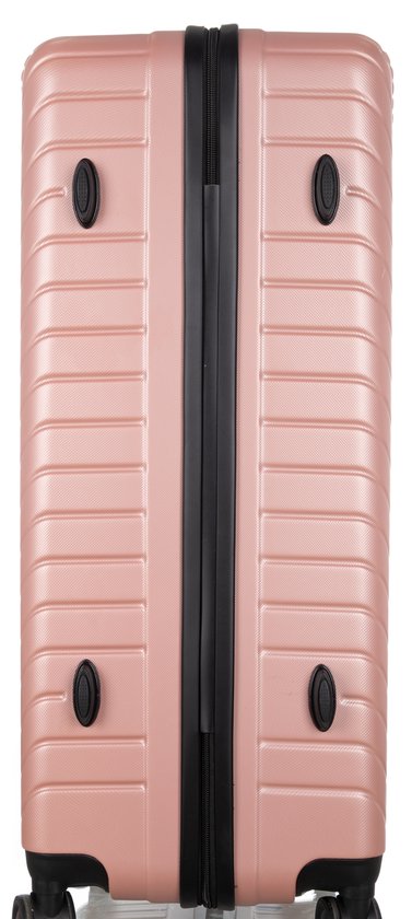 Santorini 2-piece hard shell travel suitcase set. Unisex design with smooth spinner wheels for effortless travel.