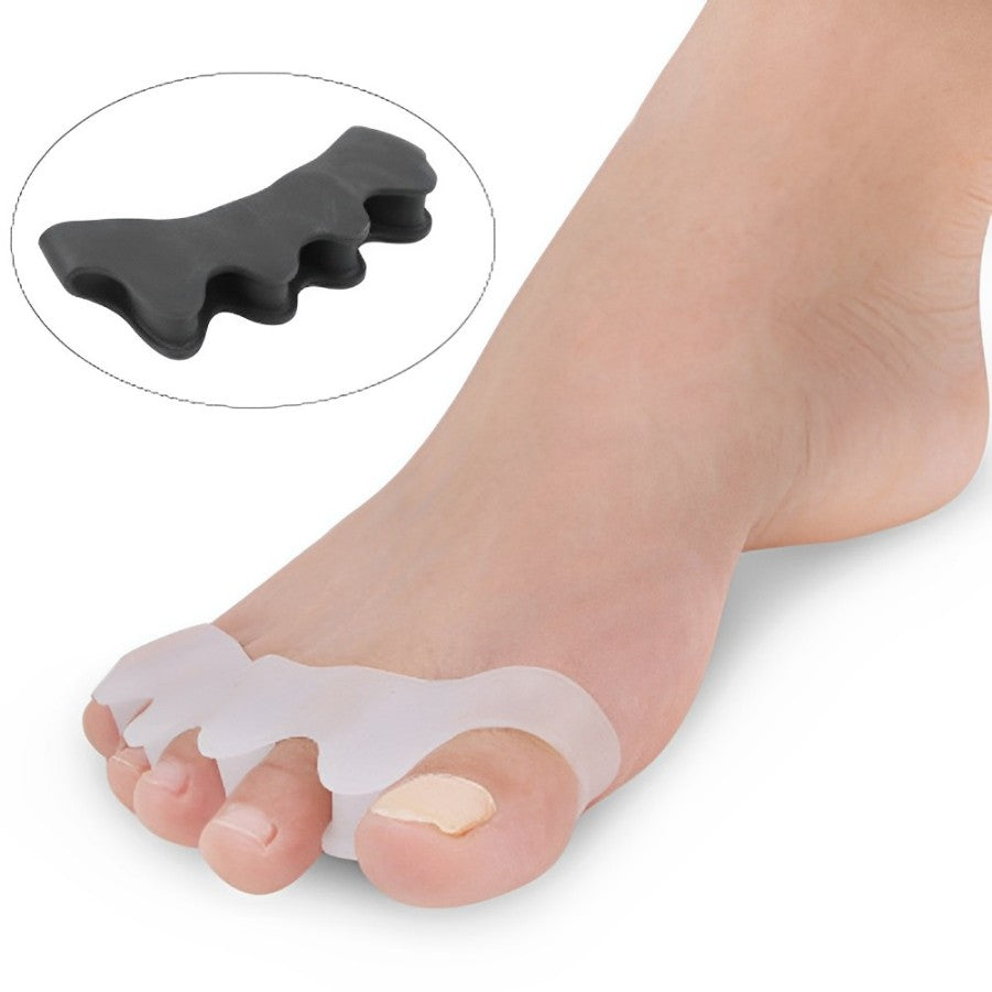 Unisex silicone hammer toe splint & corrector brace for foot pain relief, alignment & bunion support.