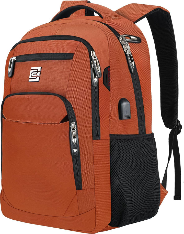 Unisex everyday carry backpack, anti-theft, water-resistant, with essential USB charging function.
