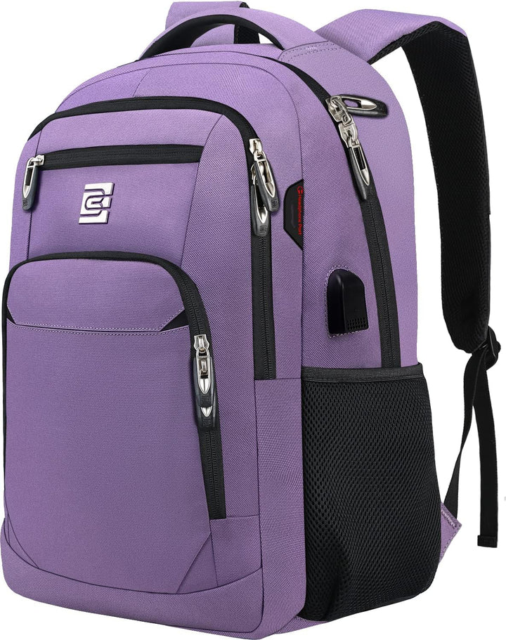 Versatile unisex secure backpack, anti-theft hidden pockets & external USB for convenient charging.