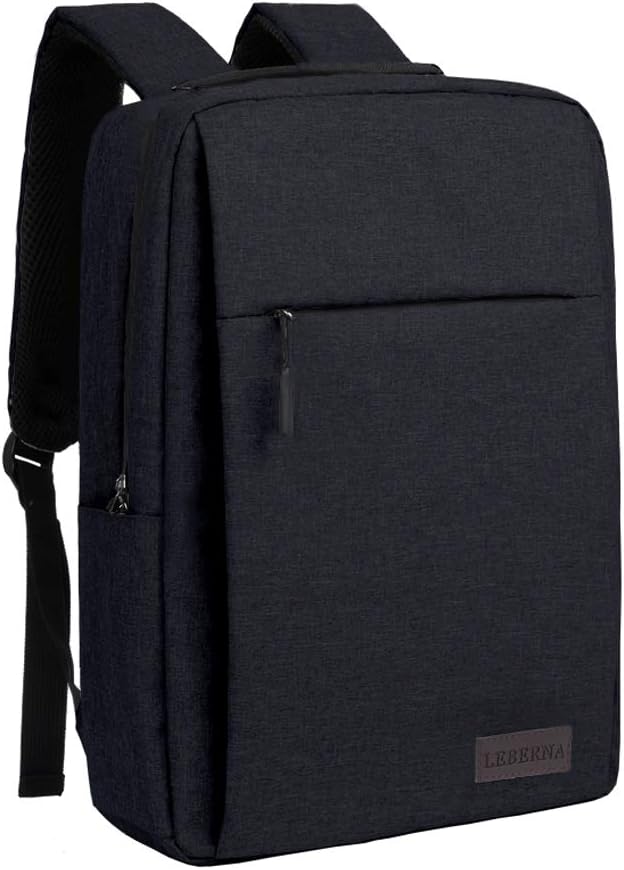 Compact travel laptop backpack, slim and waterproof, with integrated USB charging port.