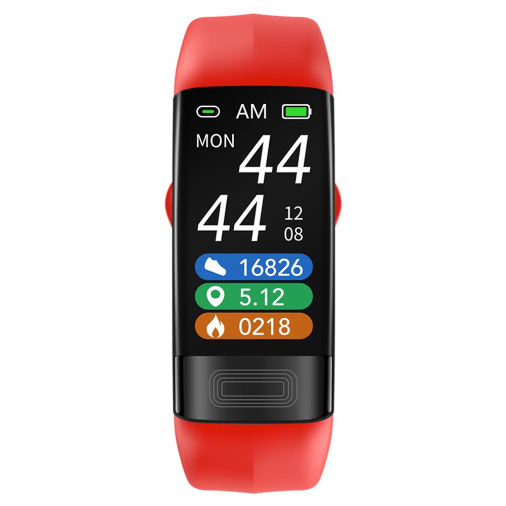 Fitness watch & smart bracelet for activity tracking, heart rate, blood pressure, and ECG for active users.