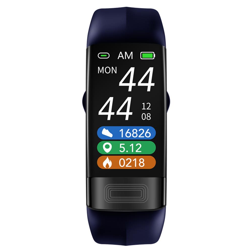 Unisex smart bracelet for comprehensive health tracking: ECG, blood pressure, HR, sleep, & fitness.