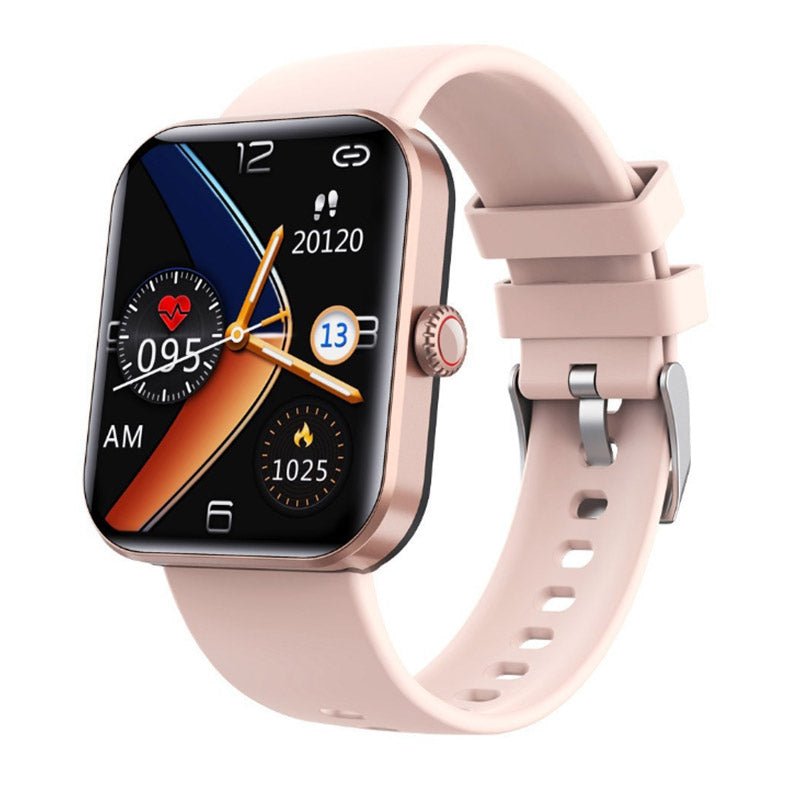 Sleek wearable tech smartwatch with continuous glucose monitor, fitness band, heart rate & health tracking.