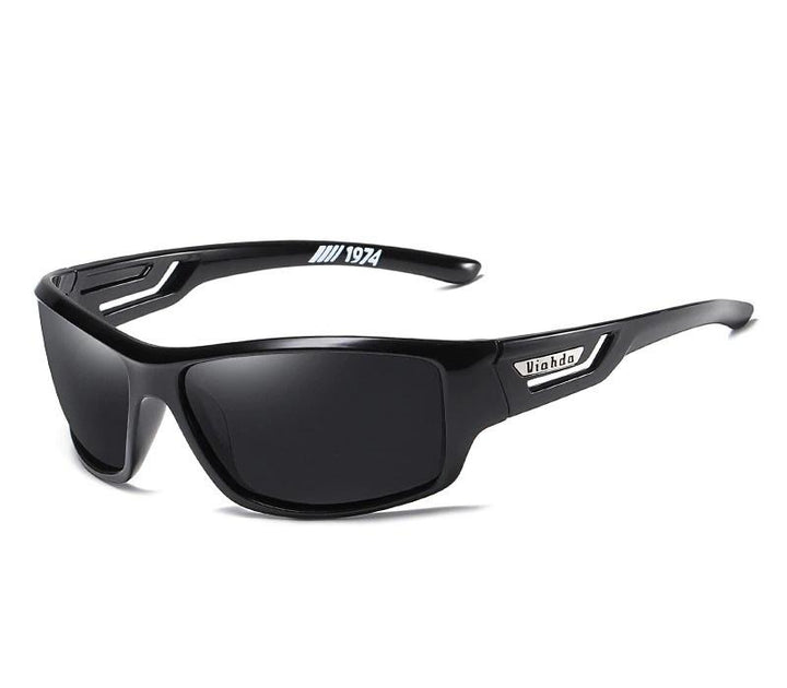Lightweight unisex sports sunglasses, polarized, UV400, anti-glare for outdoor performance.