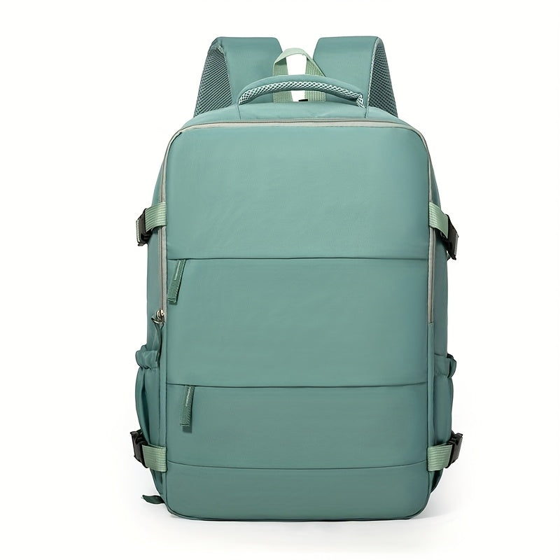 Organized travel backpack with convenient 180° access, suitable for short trips and daily commuting.