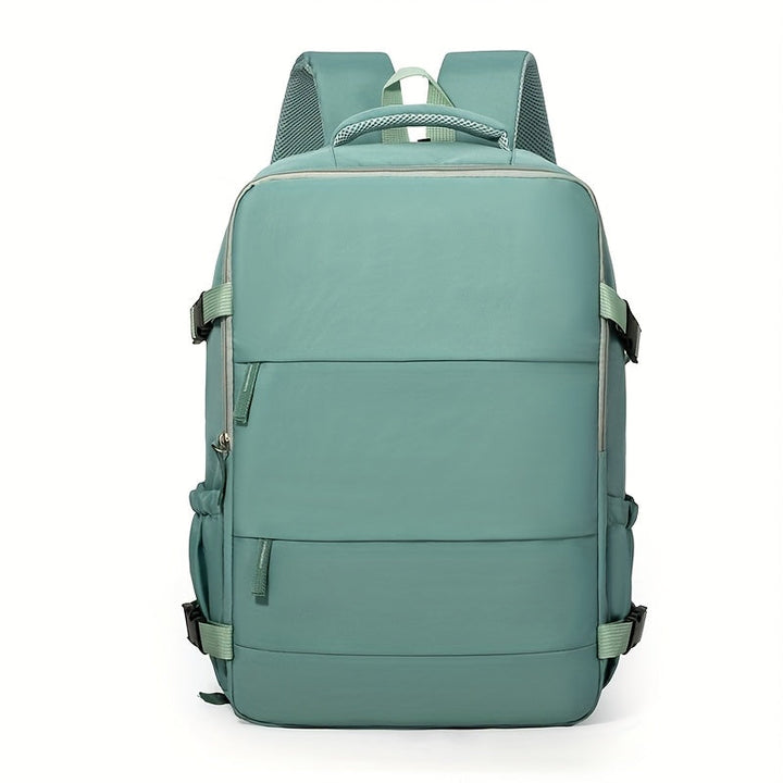 Organized travel backpack with convenient 180° access, suitable for short trips and daily commuting.
