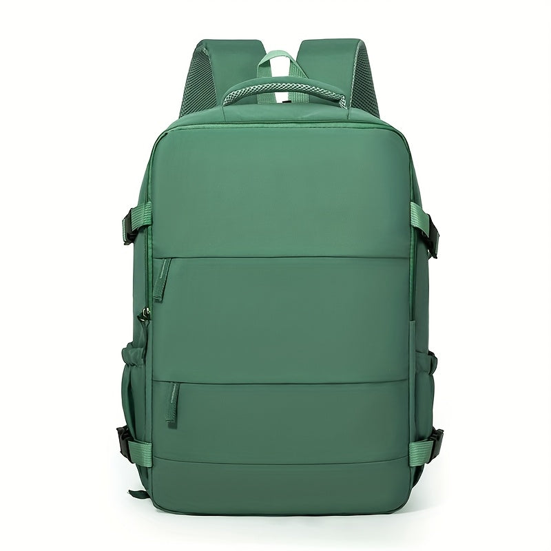 Stylish unisex backpack, perfect for school or a weekend bag, featuring a wide-opening design.