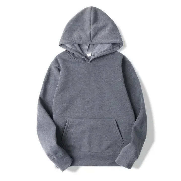 Unisex relaxed fit pullover hoodie, featuring a warm lining for comfort and everyday casual style.