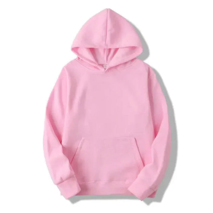 Cozy unisex warm lined hoodie, soft pullover for cold days. Ideal casual loungewear.