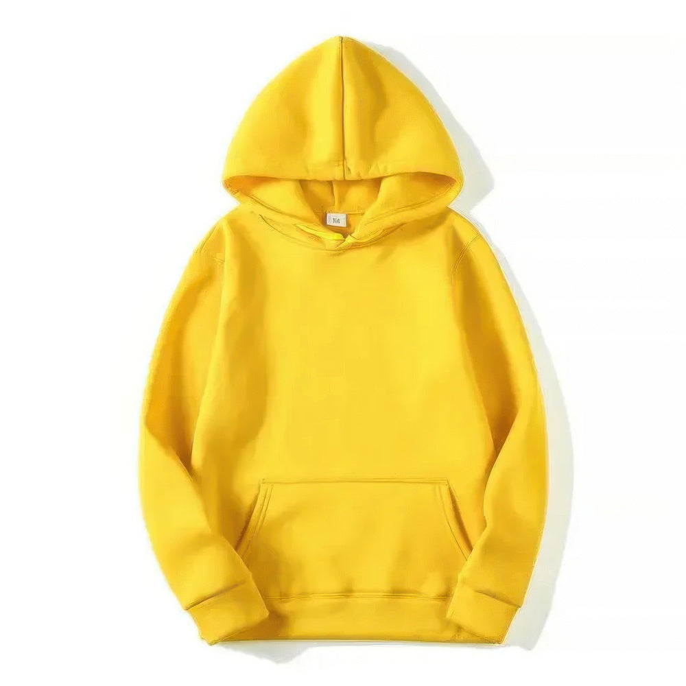Casual unisex warm hoodie with relaxed fit, perfect for everyday loungewear and comfort.