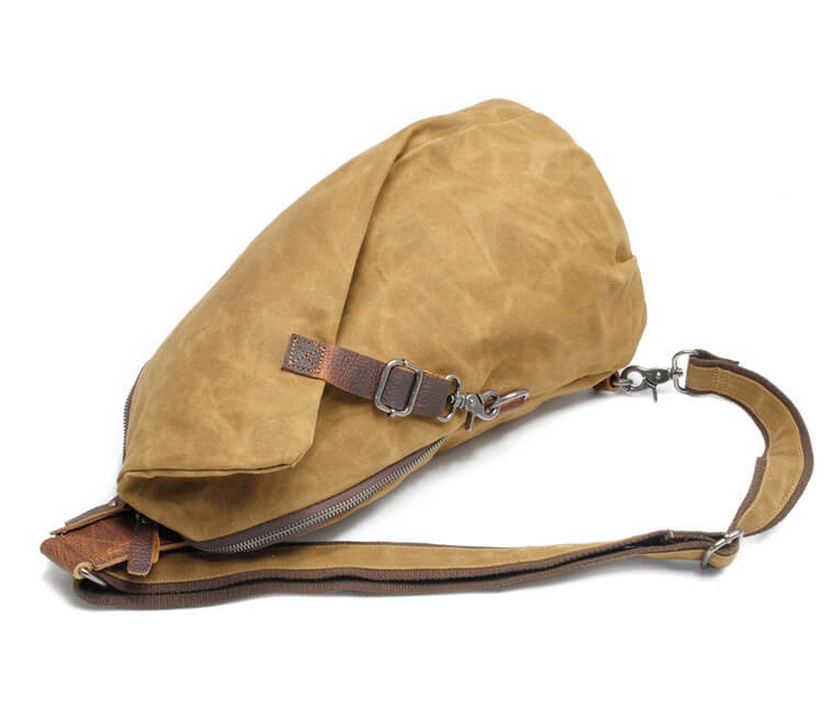 Practical unisex canvas crossbody bag, water-resistant & durable for daily commutes and day trips.