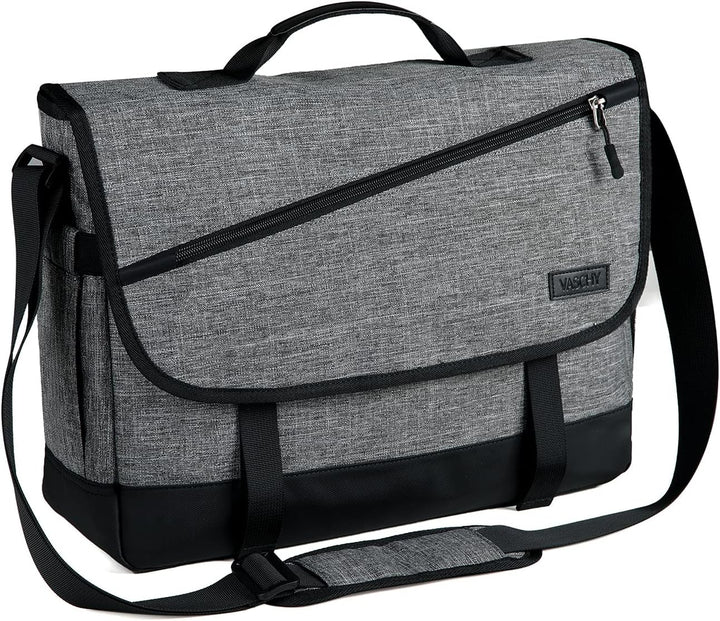 Unisex Water-Resistant Laptop Messenger Bag, WorkMate Series. Adjustable strap, padded for secure daily carry.