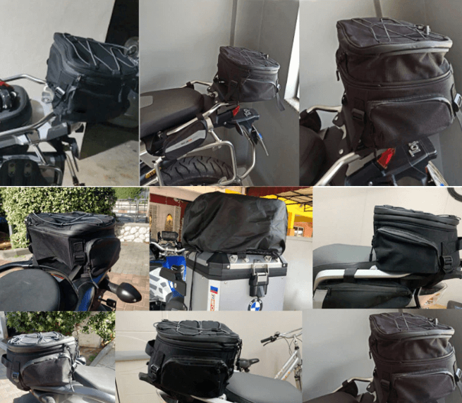 Unisex multi-compartment motorcycle bag. Durable water-resistant gear bag, perfect bike luggage for travel & storage.