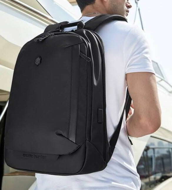 Unisex Water-Resistant Multi-Compartment Backpack, ideal for travel, daily use, school, or outdoor gear.