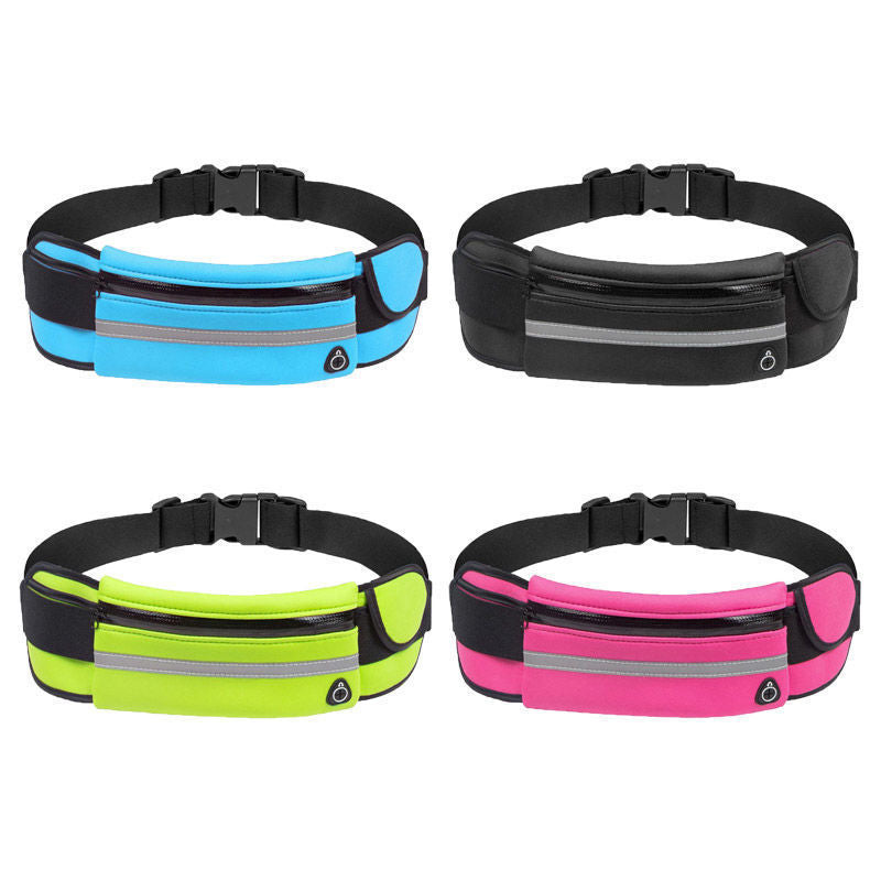 Unisex water-resistant running belt & waist pack for jogging, exercise, and active wear.
