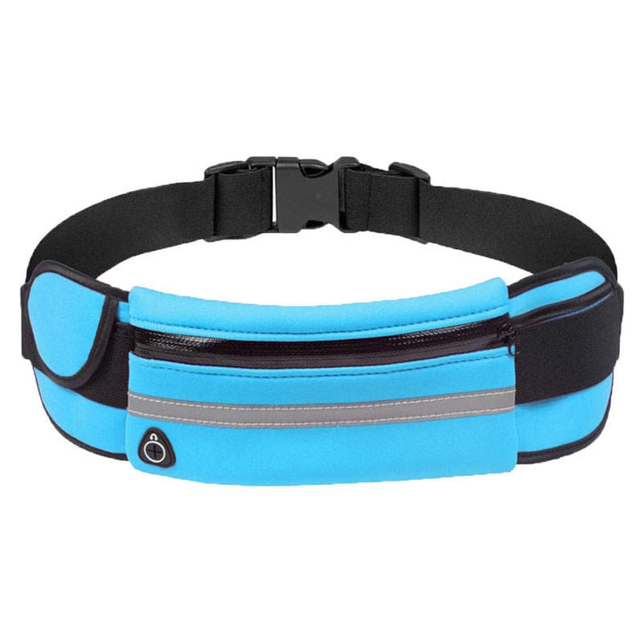 Water-resistant running belt & waist pack with secure storage for phone, keys & essentials.