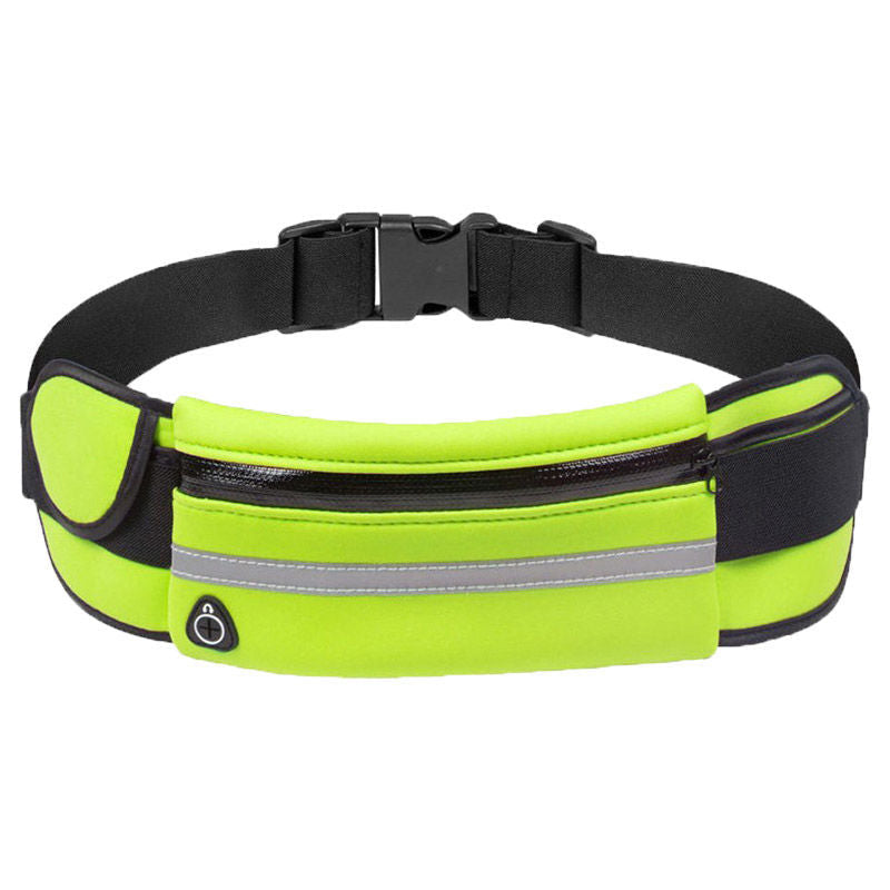 Active lifestyle with unisex water-resistant running belt, perfect for exercise and jogging.