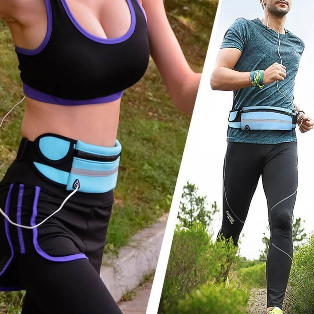 Durable water-resistant running belt, perfect fitness accessory for active jogging & sports.