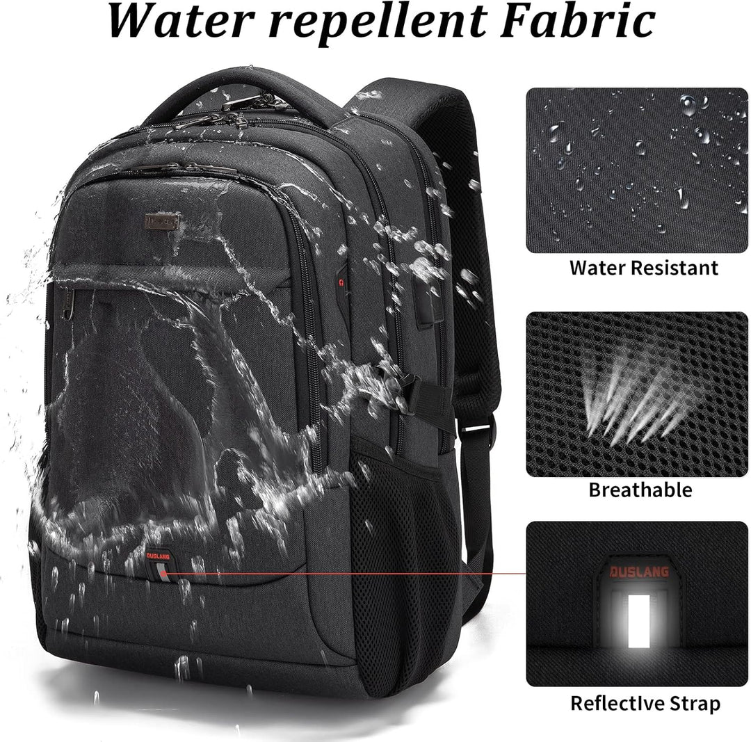 Women's water-resistant laptop backpack, perfect for work or weekend trips.