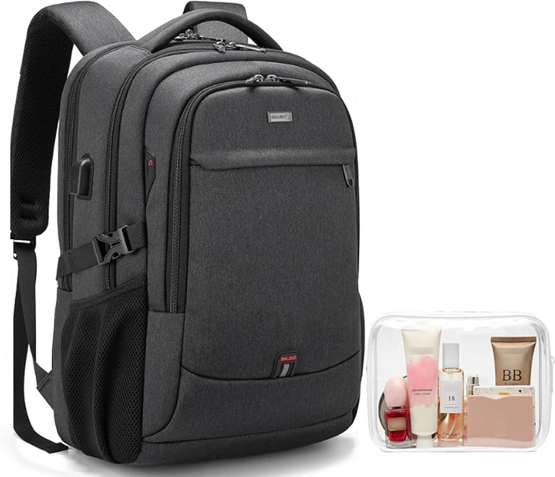 Anti-theft USB charging backpack, great for secure and powered travel experiences.
