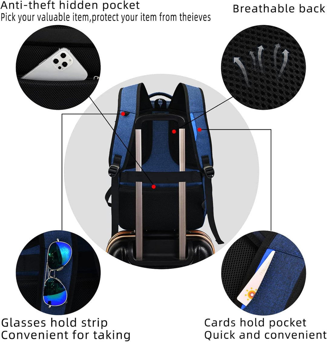 Daily use commute bag: organized, water-resistant, and with USB charging capability.