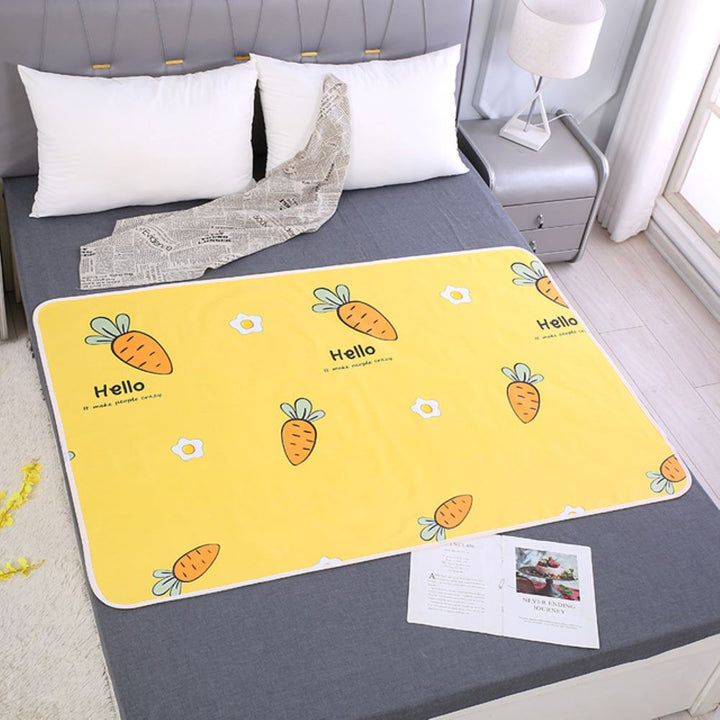 Absorbent, reusable baby changing mat. Soft, waterproof diaper pad for comfortable and clean infant diaper changes.