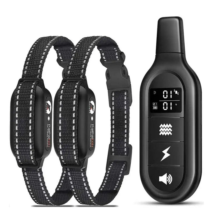 Unisex waterproof & rechargeable e-collar for effective dog training. Remote control for obedience.