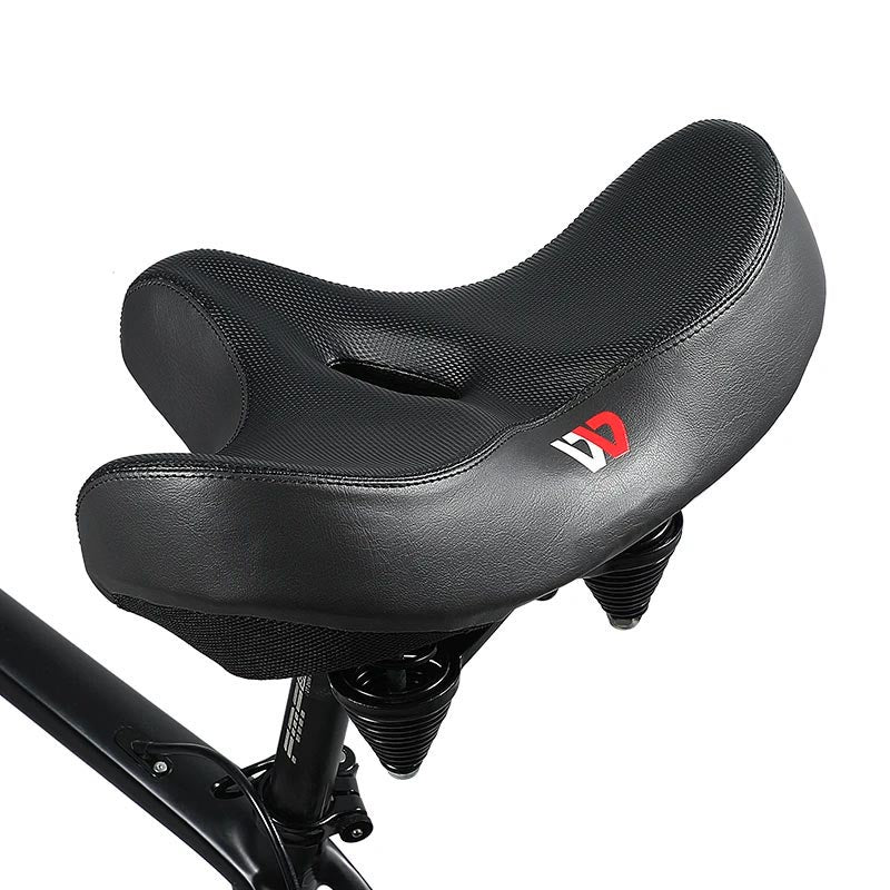 Bike comfort saddle, wide & shock-absorbing design for various bicycles, universal fit cycling accessory