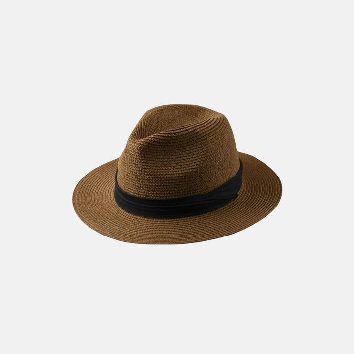 Paper straw wide brim hat offering excellent UV sun protection, a must-have for men & women's outdoor adventures.