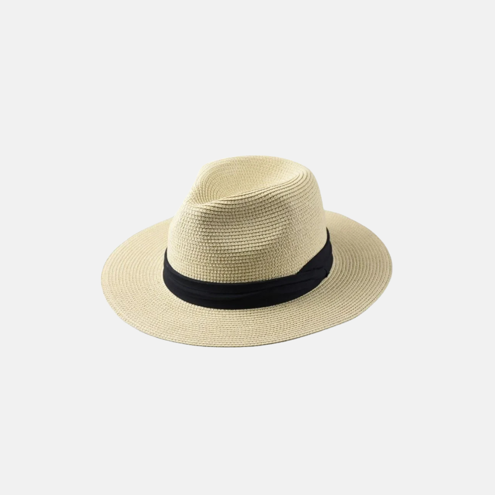 Classic Panama style wide brim straw hat, providing superior sun protection for any summer outdoor event or travel.