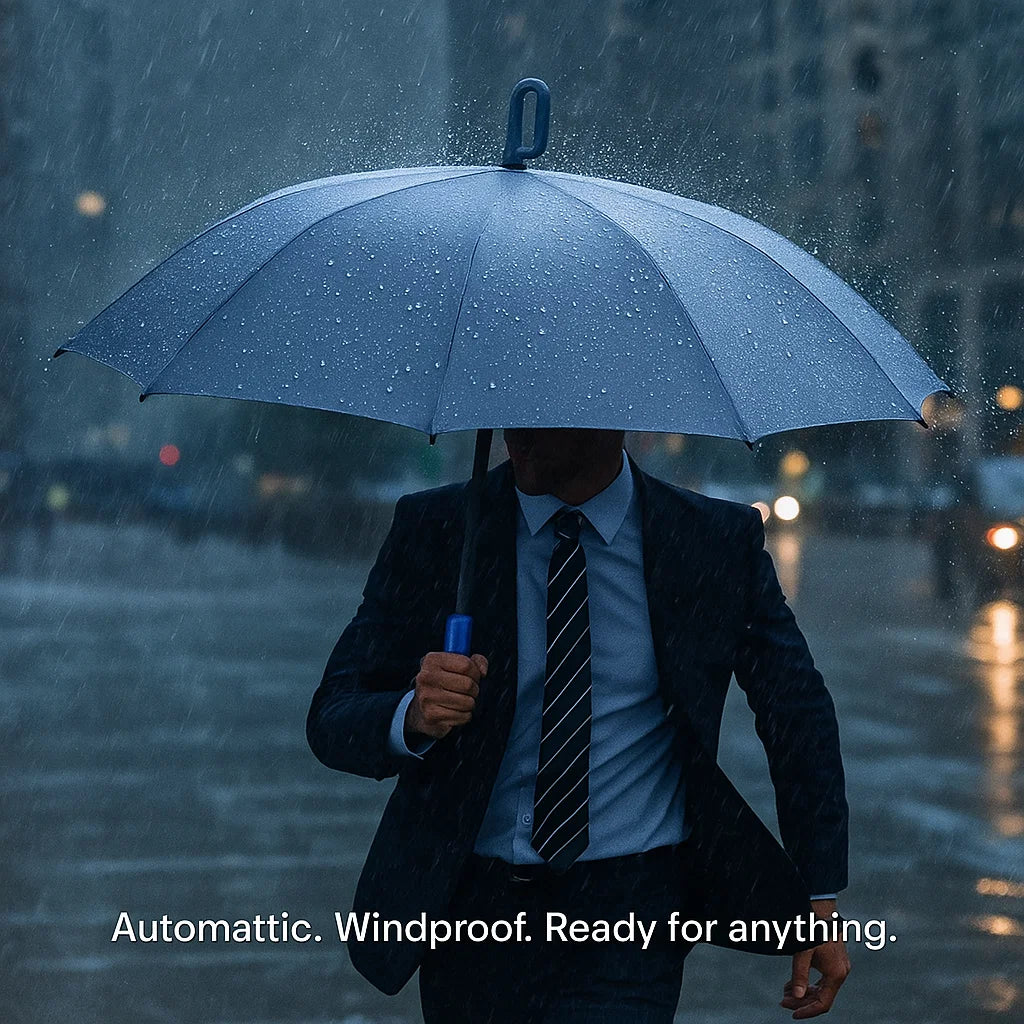 Automatic travel umbrella for rain protection. Windproof and portable, a must-have for all travelers.
