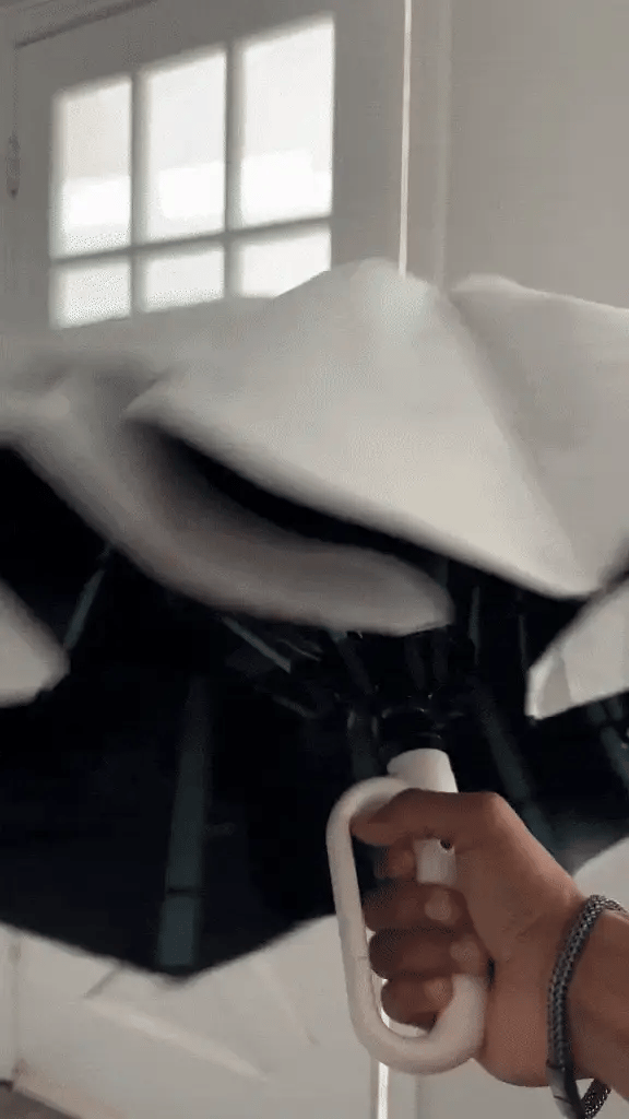 Compact, portable unisex umbrella. Automatic windproof design for superior rain protection while traveling.