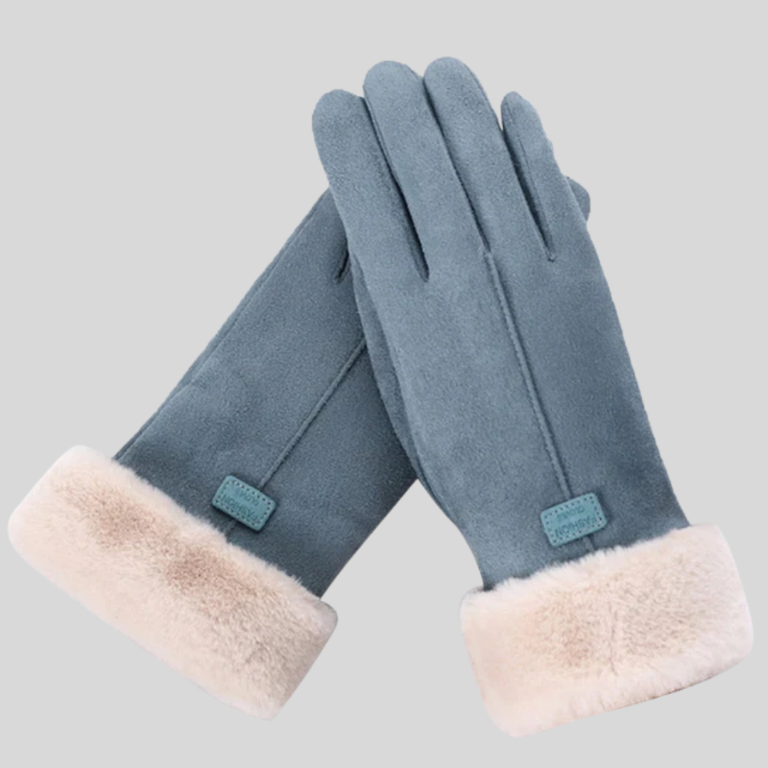 Unisex winter warm insulated thermal gloves, fleece-lined, for cold weather outdoor activities