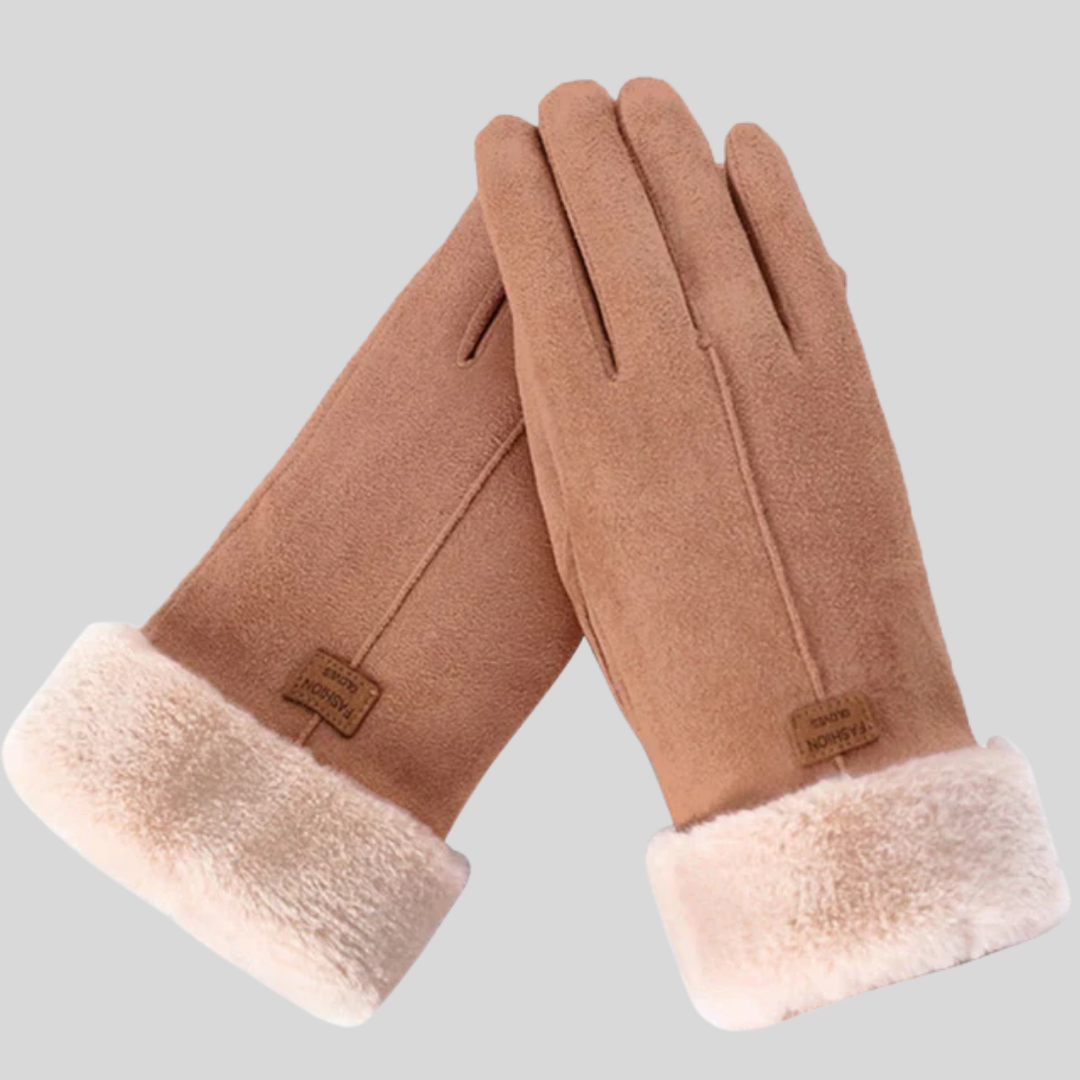 Pair of multicolor unisex thermal gloves, insulated and warm for winter outdoor use