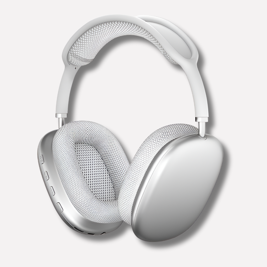 Portable audio accessories: sleek black wireless Bluetooth headphones with extended battery life for travel