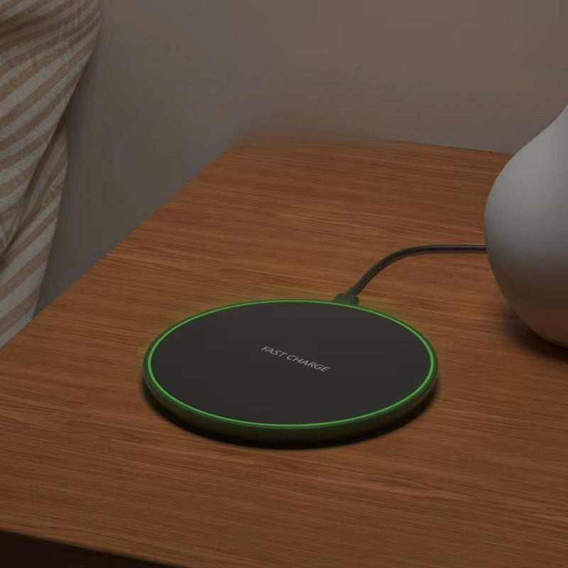 Efficient fast wireless charging pad, an essential smartphone accessory for quick & tangle-free power.